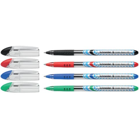 Penne a sfera Schneider Slider Basic - tratto XB - astuccio da 4 assortiti P151294